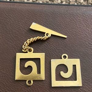 2 pieces of spare parts for Necklace of Pierre Cardin France